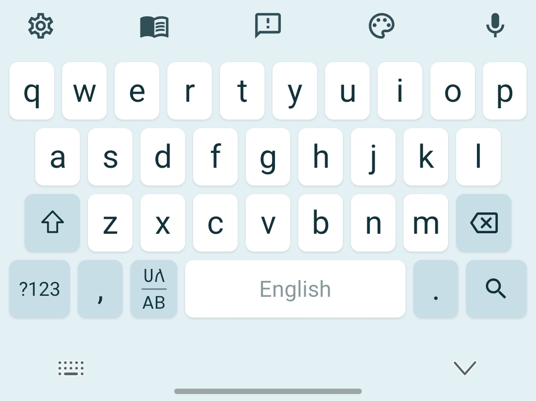 Addiyon Keyboard English QWERTY layout